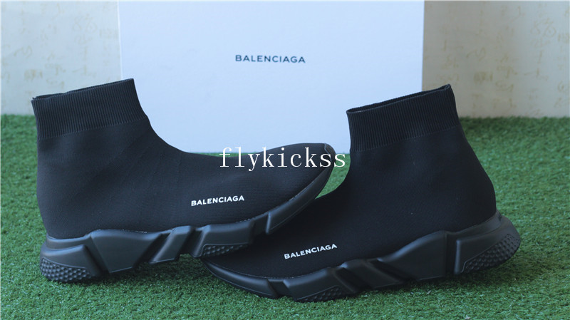 Balenciaga Speed Trainer Sock Race Runners Triple Black